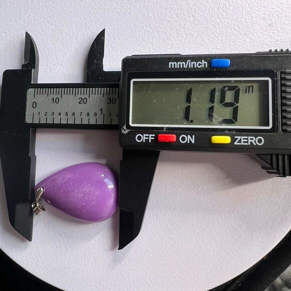 Phosphosiderite Crystal Pendant Silver 925 (#4) - Picture 10 of 11